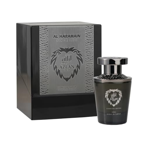 Al Haramain Azlan Oud Charcoal Edition Parfum 100 ml | Extrait de Parfum Vaporisateur | Parfum Arabe de Luxe Unisexe