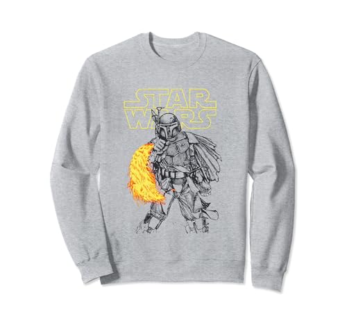 Sweatshirt Star Wars Boba Fett imprimé sweat à capuche geek et streetwear