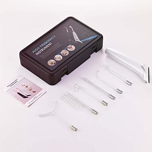 Yofuly Upgrade Handheld High F -Requency Facial Machine With 6 Pieces Wand | Violet & Orange #TOP6