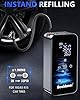 Mini Compressore Aria Portatile Auto: 150 PSI Gonfiatore Elettrico con batteria da 6000 mAh, Pompa Elettrica 12 V con tester di pressione dei pneumatici, per auto, bicicletta, moto