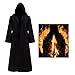 JOYUE Umhang mit Kapuze Halloween Kostüm Herren Robe, Mittelalter Cape Herren Kapuzen Cape Gewand Jedi Hoodies Umhang Erwachsene, Vampir Cape Umhang für Halloween Karneval Cosplay Party (Schwarz, M) Hoodies Schwarz günstig Kaufen-JOYUE Umhang mit Kapuze Halloween Kostüm Herren Robe, Mittelalter Cape Herren Kapuzen Cape Gewand Jedi Hoodies Umhang Erwachsene, Vampir Cape Umhang für Halloween Karneval Cosplay Party (Schwarz, M)