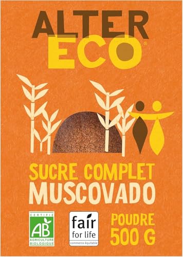 ALTER ECO - Sucre Muscovado en Poudre - Sucre Complet Bio et...