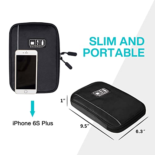 Bagsmart Electronic Organizer Small Travel Cable Organizer Bag For Hard Drives,Cables,Usb, Sd Card,Black #TOP3