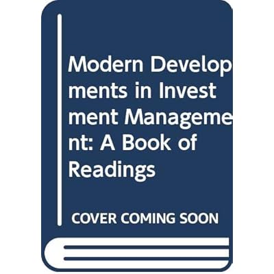 Modern Developments in Investment Management