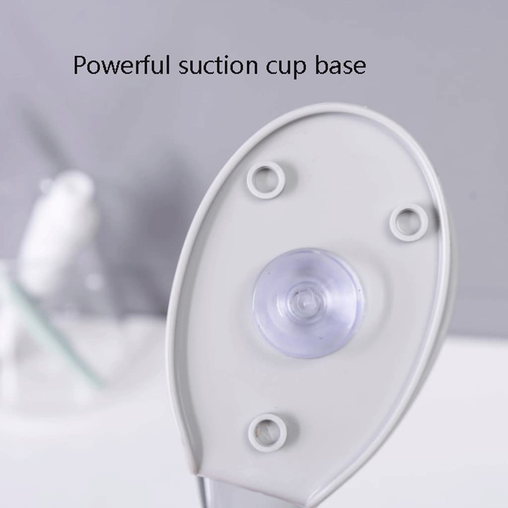Jabonera, jabonera, Creativa con Forma de Hoja y Drenaje automático, Transparente Desmontable Base Ventosa, encimera(BLU)