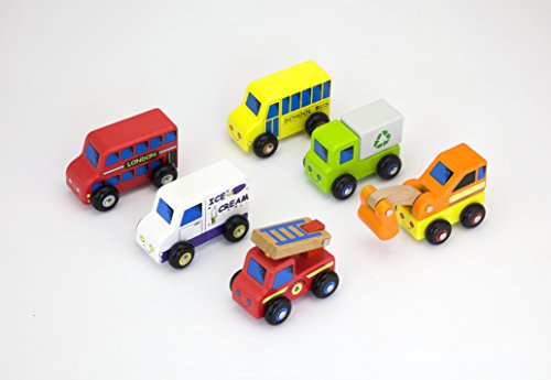 wooden vehicle set