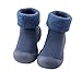 KLGR Kleinkind Schuhe Baby Schuhe 6-12monate Junge Lauflernschuhe Warme Bodensocken Gestrickte Socken Schuhe Indoor Krabbelschuhe rutschfest Kinderschuhe Plus Samt Babyschuhe