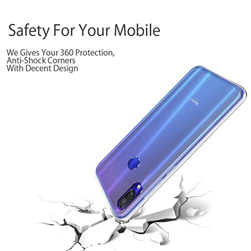 Image of NISHTECH for Xiaomi Mi Redmi Note 7 / Redmi Note 7s / Redmi Note 7 Pro - Premium Transparent Crystal Clear Soft & Slim Back case Cover [Transparent]