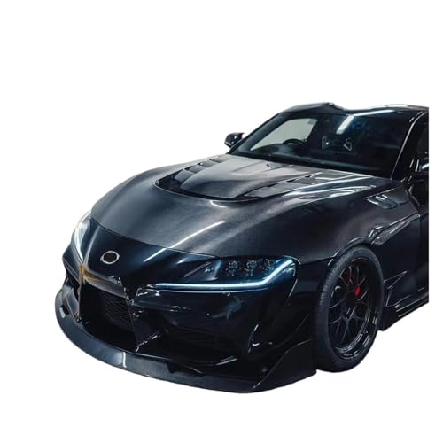 Capó de motor de fibra de carbono real evita sobrecalentamiento en Toyota Supra A90 estilo Varis 3