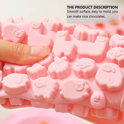 Hemoton Pack of 2 Silicone Baking Moulds, Alpaca Mould, Chocolate Mould, Cake Mould, Christmas Mould, Muffin Mould for DIY Batsel, Cake, Cupcake, Pudding, Sweets, Baking Accessories, Random Colour - Image 4