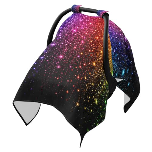 Colorful Glitter Pattern Baby Car Seat Cover Stroller Shade