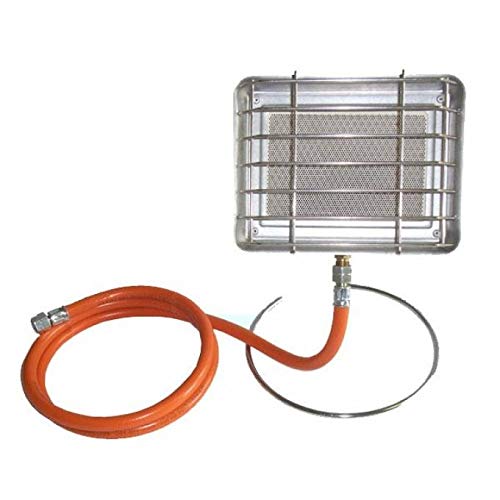 Preisvergleich Produktbild HPV Infrarot Heizstrahler Keramikbrenner Gas, inkl. Anschlussschlauch, Leistung 2,05 kW