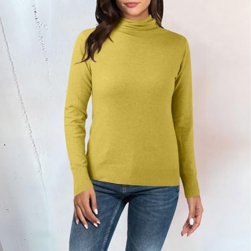 Pull à col roulé femme ajusté et extensible pour l'hiver - 2