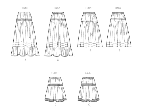 SIMPLICITY SS9750Y5 Misses' Skirt in Three Lengths Y5 (18-20-22-24-26), Multicolor, Sizes 18-20-22-24-26 - Image 4