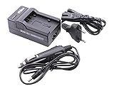 vhbw Akkuladegerät kompatibel mit Panasonic HC-VX989, HC-VXF999, HC-W570, HC-W580, HC-W858 Digitalkamera, Camcorder, Action Cam-Akku - Ladeschale
