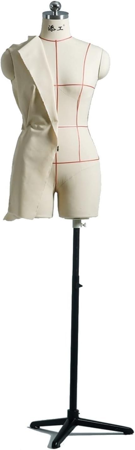 AVLLSO Students Mannequin Mannequins Female with Tripod Stand, Women Dress Forms for Tailor Designer/Dress Form, Adjustable Height(XXXL-92)