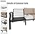 RTDTD Aluminum Outdoor Patio Furniture Set,4 Pieces 5 Seats Patio Conversation Sets with 45" Propane Fire Pit Table,Metal Patio Sectional Furniture Set with 2 Swivel Rocking Chairs,Sand