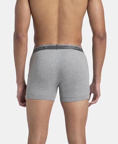 Image of Jockey 8009 Men's Super Combed Cotton Rib Solid Boxer Brief with Ultrasoft Waistband (Pack of 3)