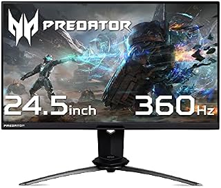 Acer Predator X25 24.5 inch Full HD Gaming Monitor (IPS Panel, G-SYNC, 360Hz, 0.5ms, HDR 400, Height Adjustable , DP, HDMI, USB Hub, Black/Grey)