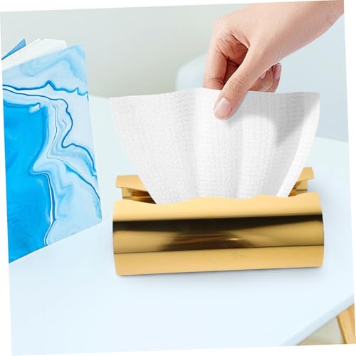 Boîte à mouchoirs doré chic pour sublimer votre salle de bain ou table de chevet