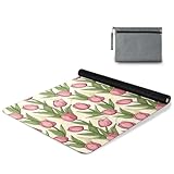 ALAZA Spring Tulip Pink Floral Yoga Mat Non Slip Fitness Exercise Mat, Workout Mat for Yoga, Pilates and Floor Exercises