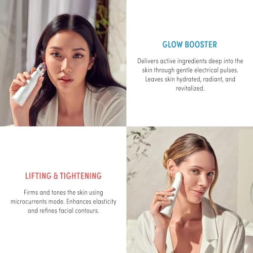 KISS NEW YORK GLOWNIC27 Facial Beauty Device, Microcurrent Glass Glow Skin Booster for Enhancing Korean Skin Care Absorption and Ability to Lift, Improves Hydration Barrier, Elasticity, Even Tone by KISS - Image 3