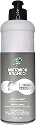 KAMALEÃO COLOR Matizador Branco Tubarão Branco - Neutralizador de Tons Levemente Amarelados - Efeito Platinado - Para Cabelos Loiros e Coloridos - 300ml