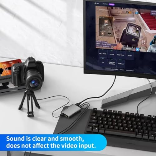 Image of USB 3.0 4K HD Video Capture Card Recording 4K 30FPS 2K 60FPS 1080P 120FPS HDMI to USB C Streaming for PS4 5 Nintendo Switch Video Recorder Box