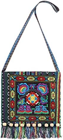 Borsa Tracolla Monaco Con Ricamo Nodo Infinito/ Borsa Nepalese - Foto 2