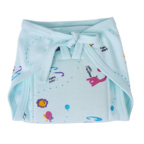 Image of Cotton Hosiery Washable & Reusable Adjustable Cloth Diaper With Insert Cushioned Padded Nappy Tying Langot For Babies- Pack of 15 Small (Multicolor)