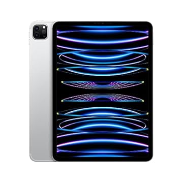 iPad Pro da Apple de 11 polegadas (4a geração): Com chip M2, tela Liquid Retina,128 GB Wi-Fi 6E, câmera frontal de 12 MP, câmeras traseiras de 12 MP e 10 MP, Face ID, Prateado