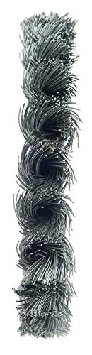 Image of Weiler 08045 4 inch Standard Twist Knot Wire Wheel, .014 inch Steel Fill, 5 /8 inch-1 /2 inch Arbor Hole, Made in the USA (Pack of 10)