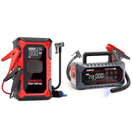 GOOLOO A3 Jump Starter with Air Compressor & GOOLOO A7 Jump Starter with Air Compressor - Detailed View