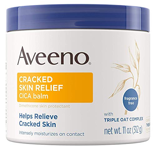 Aveeno Cracked Skin Relief Balm 11 Ounce Jar (325ml) (6 Pack)