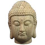 Statue de modélisation de tête de bouddha - présente l'apparence délicate et vive de la tête de bouddha, qui est pleine de sens de la beauté, fonctionne non seulement comme décoration de maison, mais sert également de décoration de voiture, décoration de voiture de tête de bouddha