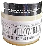 All Natural Facial Beef Tallow Balm Grass Fed and Finished Suet 2oz (Vanilla Sandalwood Almond Oil Beef Tallow Balm) 100% Grass Fed and Finished Suet/ Natural and Handmade/Wholesome Ingredients/Naturally Healthy/Natural Skincare/Moisturize and Hydrate Facial Balm/Revive, Repair and Heal/Effective and Beneficial Skincare for all types/Selfcare/Beauty/Baume visage naturel au suif de bœuf nourri à l'herbe et fini, conçu pour hydrater, nourrir et revitaliser la peau. Fabriqué à la main avec des ingrédients sains, ce baume combine la richesse du suif de bœuf 100 % nourri à l'herbe avec les bienfaits apaisants de la vanille, du bois de santal et de l'huile d'amande. Idéal pour tous types de peau, il aide à réparer, protéger et restaurer l'hydratation naturelle, laissant votre peau douce, éclatante et en pleine santé. Offrez-vous un soin naturel et efficace pour une beauté authentique et un bien-être optimal.