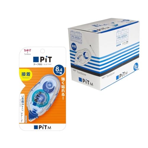 Tombow PN-MS8.4-10P Pit Tape Glue Tape M 0.3 x 6.3 ft (8.4 mm x 16 m), 10 pcs