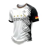 Camisetas Futbol Hombre,Germany Graphic Short Sleeve tee For – Classic Crew Neck T Shirt with Football Print