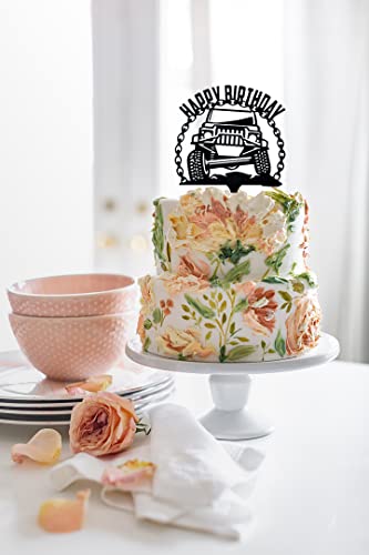 Off-Road Vehicle Happy Birthday Cake Topper For Boys Men' Birthday Party Supplies, Suv Happy Birthday Cake Topper #TOP1