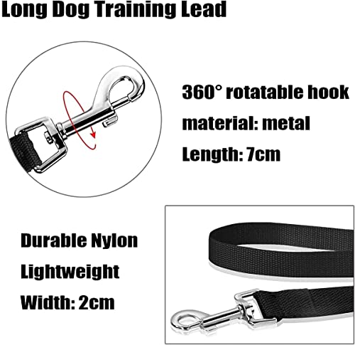 Mainiusi 50 m Hundeleine, Trainingsleine für Hunde, lange Leine, 50 m, extra lange Hundeleine für Schlepptraining, Tracking-Leine für Hunde, ideal für Hinterhof, Rasen, Park, Strand, Camping, Gehorsam