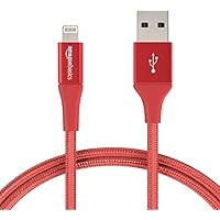 Amazon Basics Cavo da USB-A a Lightning con guaina in nylon a doppio intreccio - Certificato Apple...