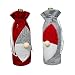 Produktbild Amosfun Weihnachts-Weinflaschenhülle aus Stoff für Champagnerflaschen, für Weihnachtsdekoration, Flaschentasche 2pcs Picture 1