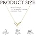 Dainty Gold Paperclip Necklace for Women 18K Gold Plated Simple Oval Pendant Choker Trendy Minimalist Layering Jewelry Gift Hypoallergenic Non Tarnish Stainless Steel