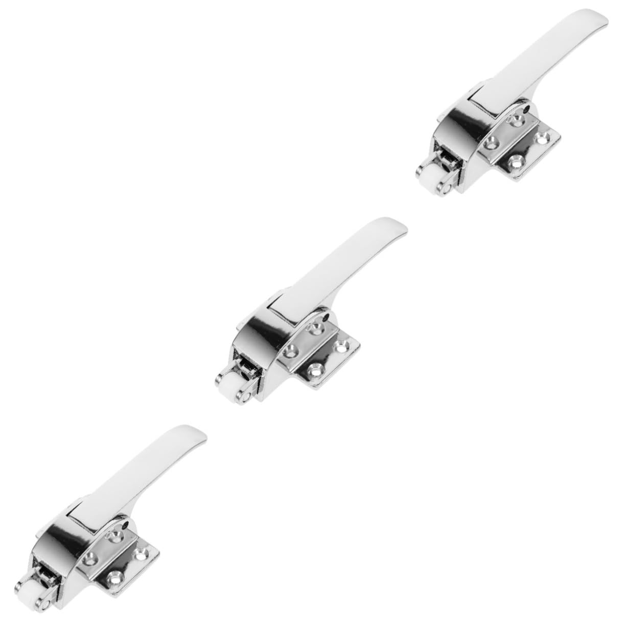 iplusmile 3piezas Manija De Puerta De Congelador Pestillo Resistente Instalación Rápida y Fácil Diseño Ergonómico y Cómodo Para Uso Diario Accesorio Duradero Para Frigoríficos y