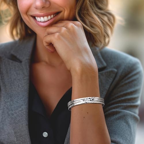 Ross-Simons Italian Sterling Silver Jewelry Set: 3 Hammered Bangle Bracelets2