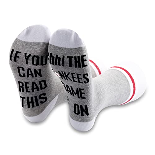 2 PAIRS Yankees Crew Socks For Men Baseball Birthday Gift Baseball