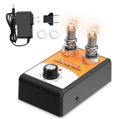 Comprobador de Bujías Bobina de Encendido de Motor Automóvil Doble Agujero 0 a 6000RPM Frecuencia de Operación Ajustable Para 12V Automóvil, Motocicleta Herramienta de Prueba de Bujías