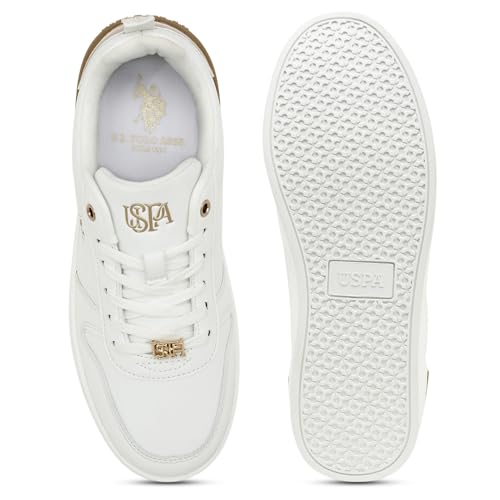 Image of U.s polo assn.Women Arya 3.0 White Casual Shoes with Comfort Insole