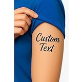 45 Pièces Tatouage Ephemere Personnalisés, Photo Personnalisé Tatouages Temporaires Personnalisés avec Visage Photo Nom Logo Autocollants Papier Transfert Tatouage Mariage Fête Anniversaire Cérémonie