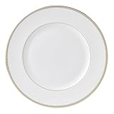 Wedgwood Vera Wang Golden Grosgrain 10.75' Dinner Plate, White